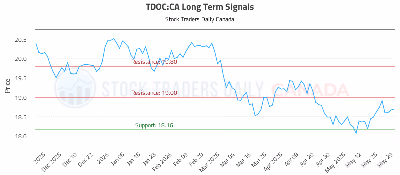Stock Chart for TDOC:CA