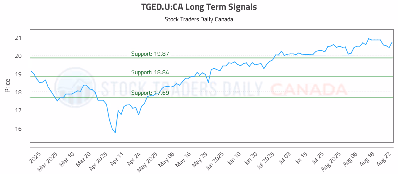 Stock Chart for TGED.U:CA