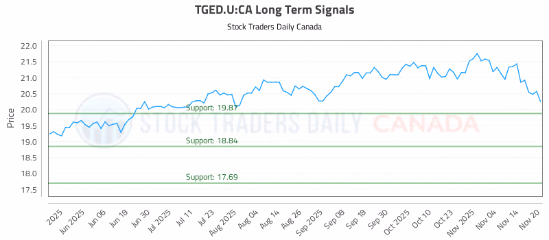 Stock Chart for TGED.U:CA