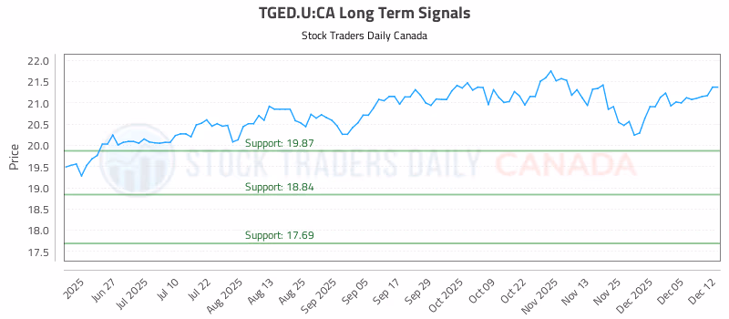 Stock Chart for TGED.U:CA