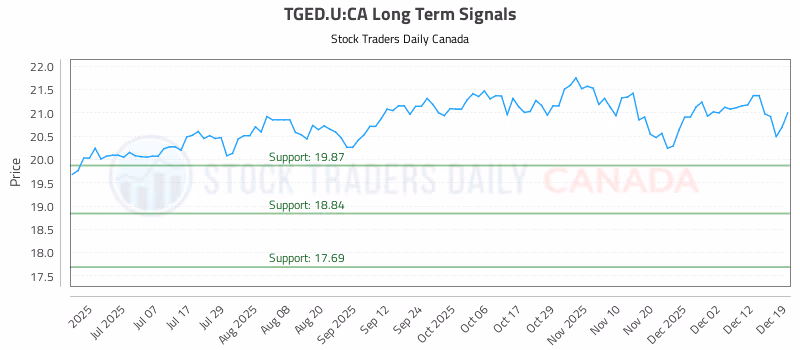 Stock Chart for TGED.U:CA