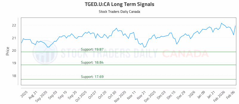 Stock Chart for TGED.U:CA