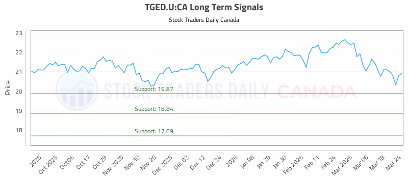 Stock Chart for TGED.U:CA