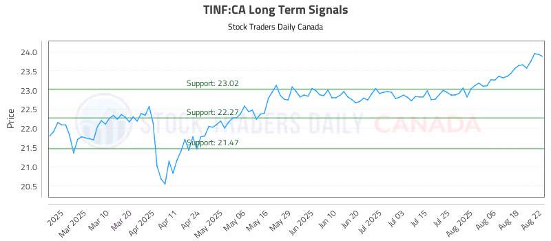 Stock Chart for TINF:CA