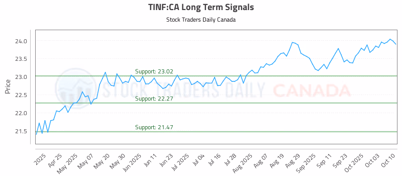 Stock Chart for TINF:CA