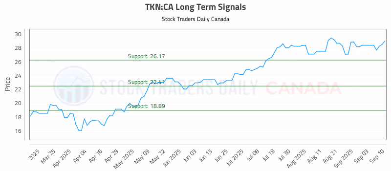 Stock Chart for TKN:CA