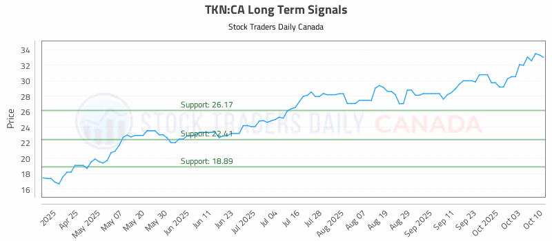 Stock Chart for TKN:CA