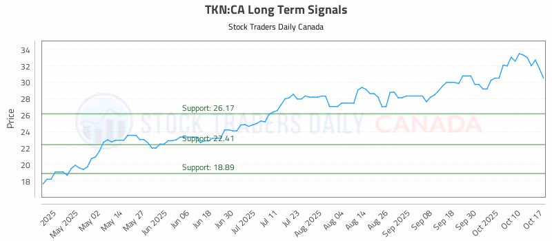 Stock Chart for TKN:CA