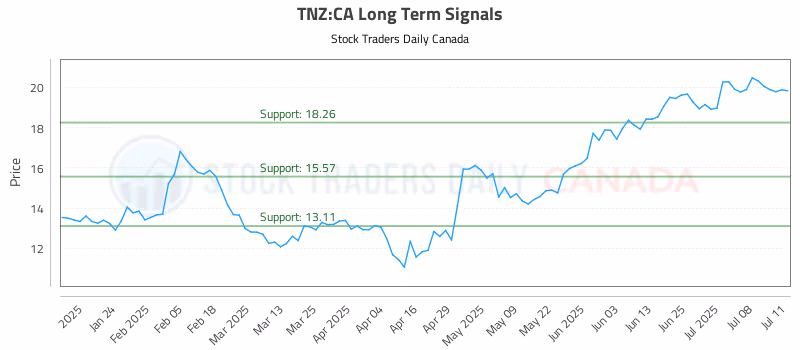 Stock Chart for TNZ:CA