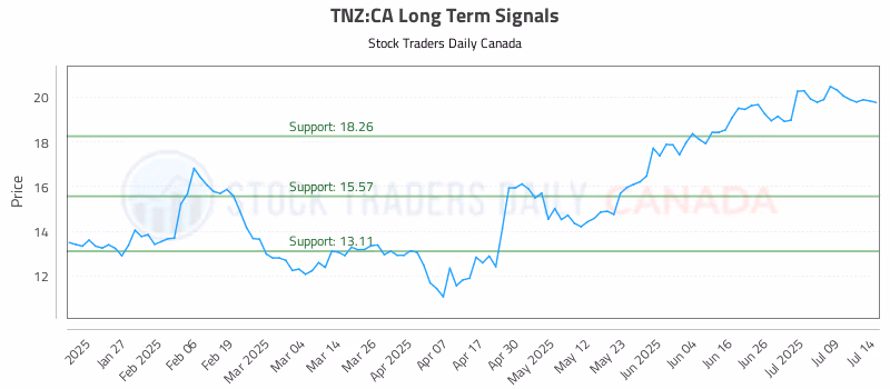 Stock Chart for TNZ:CA
