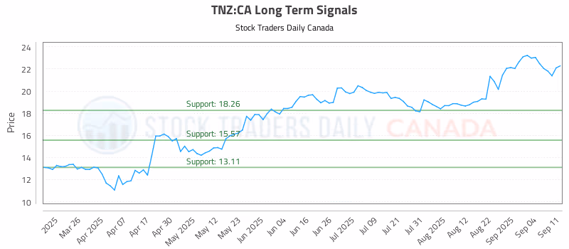 Stock Chart for TNZ:CA