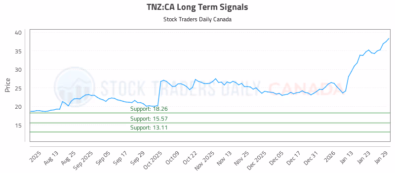 Stock Chart for TNZ:CA