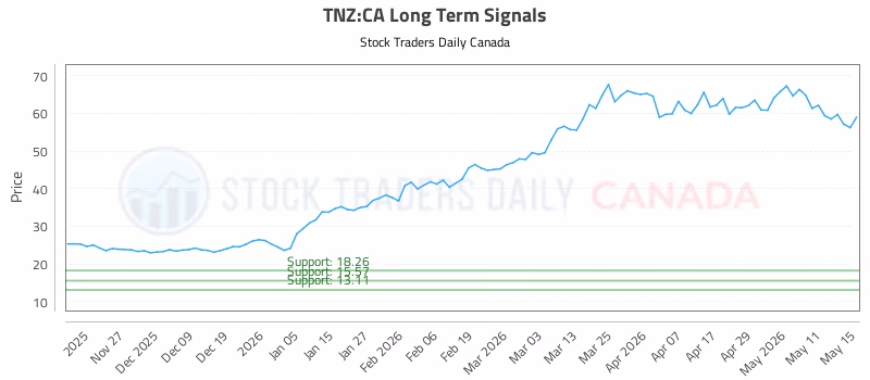 Stock Chart for TNZ:CA