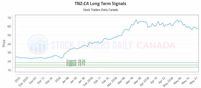 Stock Chart for TNZ:CA