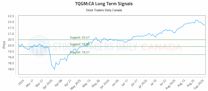 Stock Chart for TQGM:CA