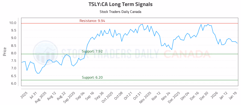 Stock Chart for TSLY:CA