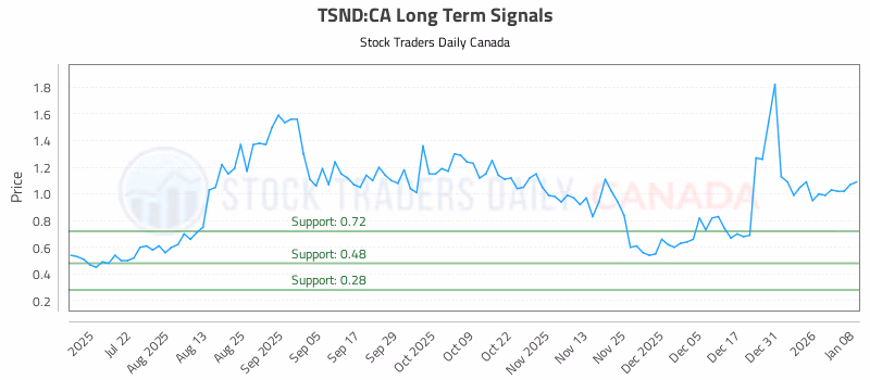 Stock Chart for TSND:CA