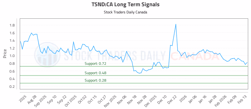Stock Chart for TSND:CA