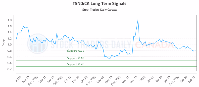 Stock Chart for TSND:CA