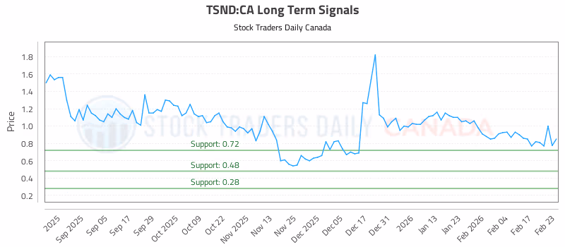 Stock Chart for TSND:CA