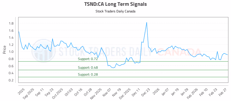 Stock Chart for TSND:CA