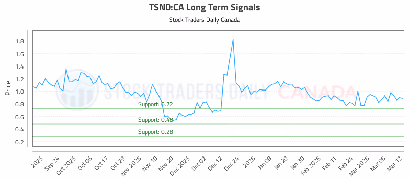 Stock Chart for TSND:CA