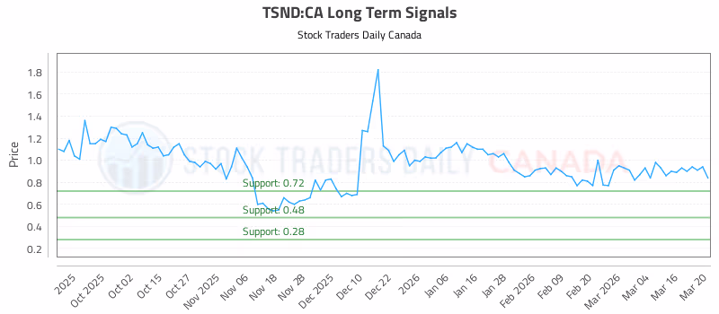 Stock Chart for TSND:CA