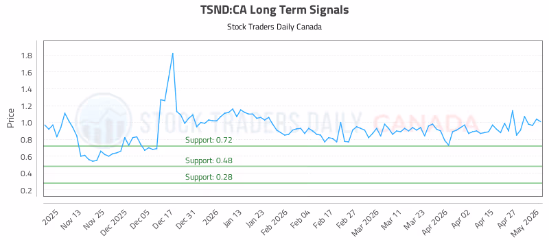 Stock Chart for TSND:CA