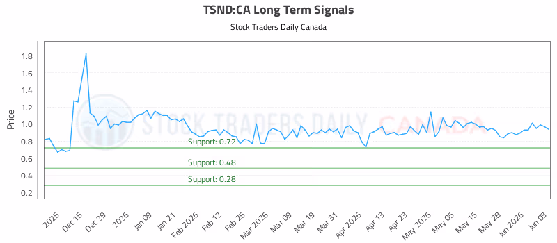 Stock Chart for TSND:CA