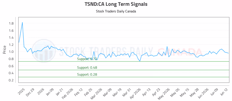 Stock Chart for TSND:CA