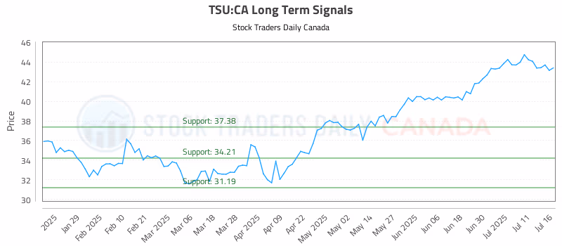 Stock Chart for TSU:CA