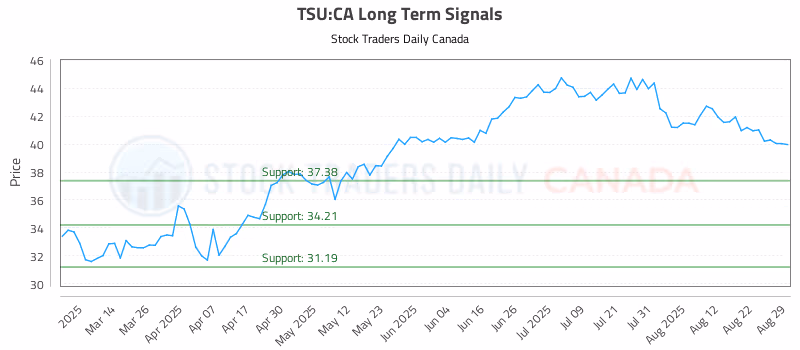 Stock Chart for TSU:CA