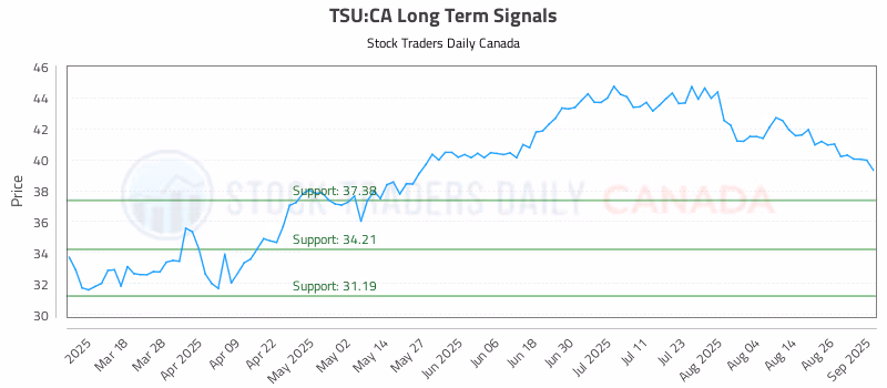 Stock Chart for TSU:CA