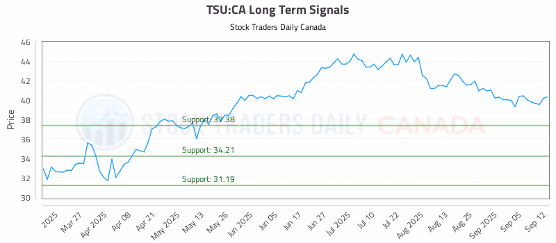 Stock Chart for TSU:CA