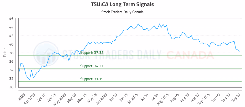 Stock Chart for TSU:CA
