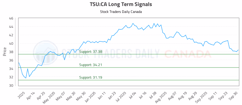 Stock Chart for TSU:CA