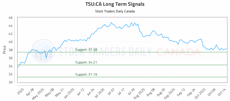 Stock Chart for TSU:CA