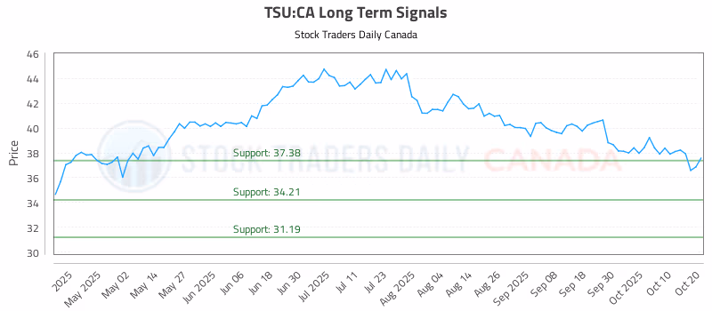 Stock Chart for TSU:CA