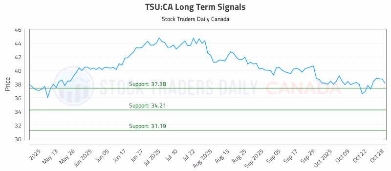 Stock Chart for TSU:CA
