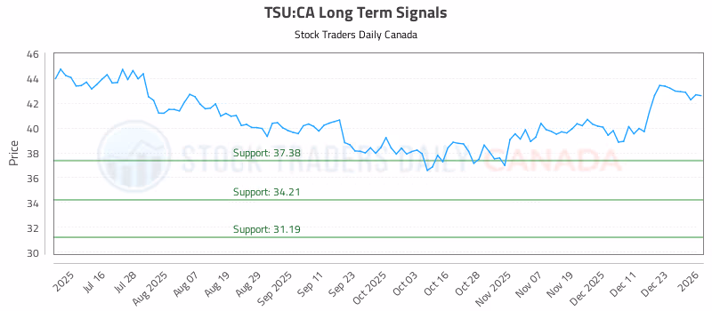 Stock Chart for TSU:CA