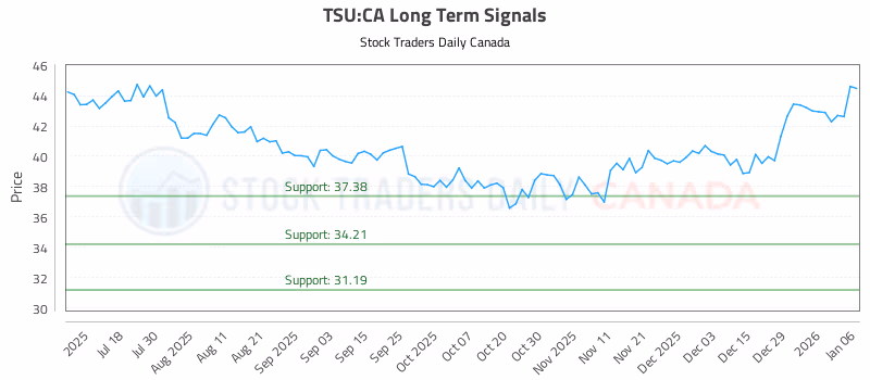 Stock Chart for TSU:CA