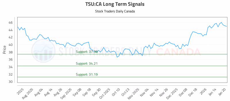 Stock Chart for TSU:CA