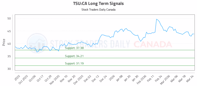Stock Chart for TSU:CA