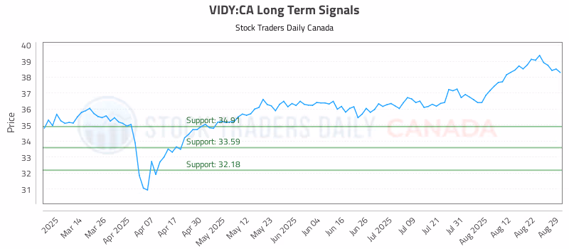 Stock Chart for VIDY:CA