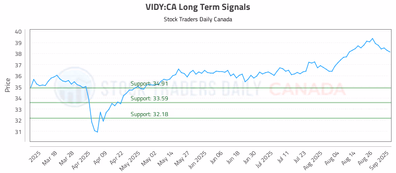 Stock Chart for VIDY:CA