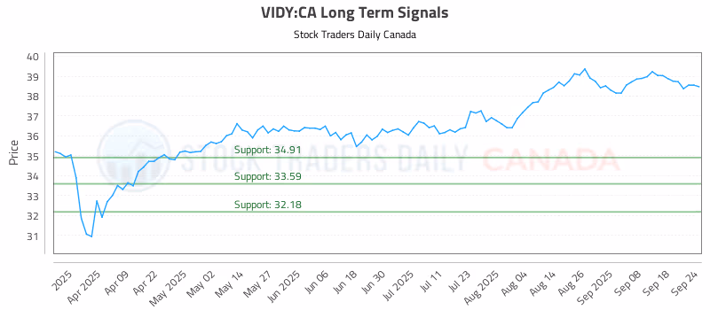 Stock Chart for VIDY:CA