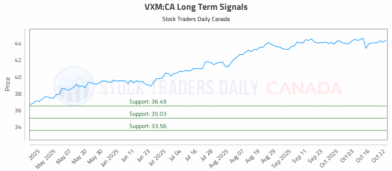 Stock Chart for VXM:CA