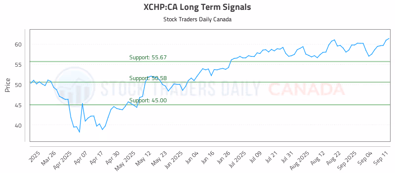 Stock Chart for XCHP:CA