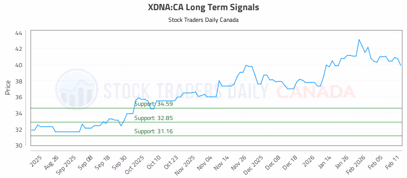Stock Chart for XDNA:CA