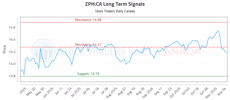 Stock Chart for ZPH:CA